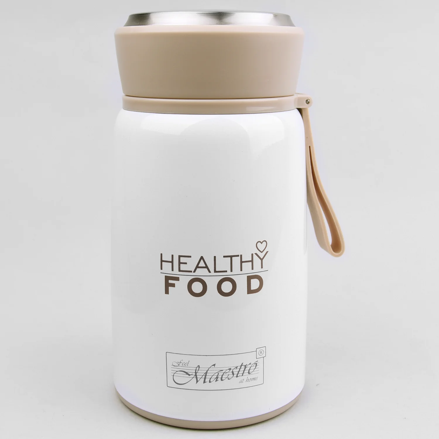 Conteneur alimentaire Thermos Conteneur alimentaire thermique en acier inoxydable avec cuillère pliable 800ml – Image 2