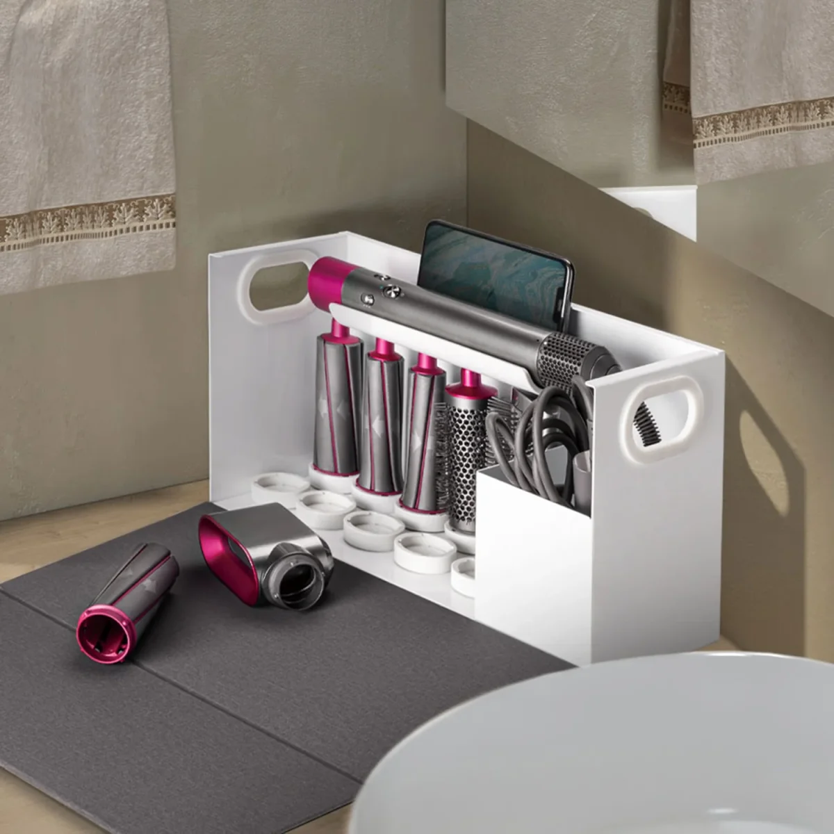 Maclean MC-478 comptabible avec Dyson Airwrap Styler Tote Organiser, 367x150x220 mm, 8kg, MC-478 – Image 4