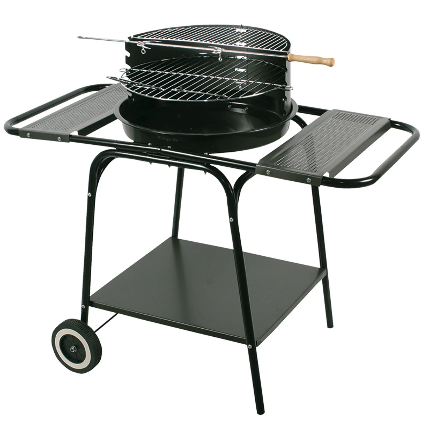 Master Grill & ; Party, 2 étagères, roulettes, acier, MG906