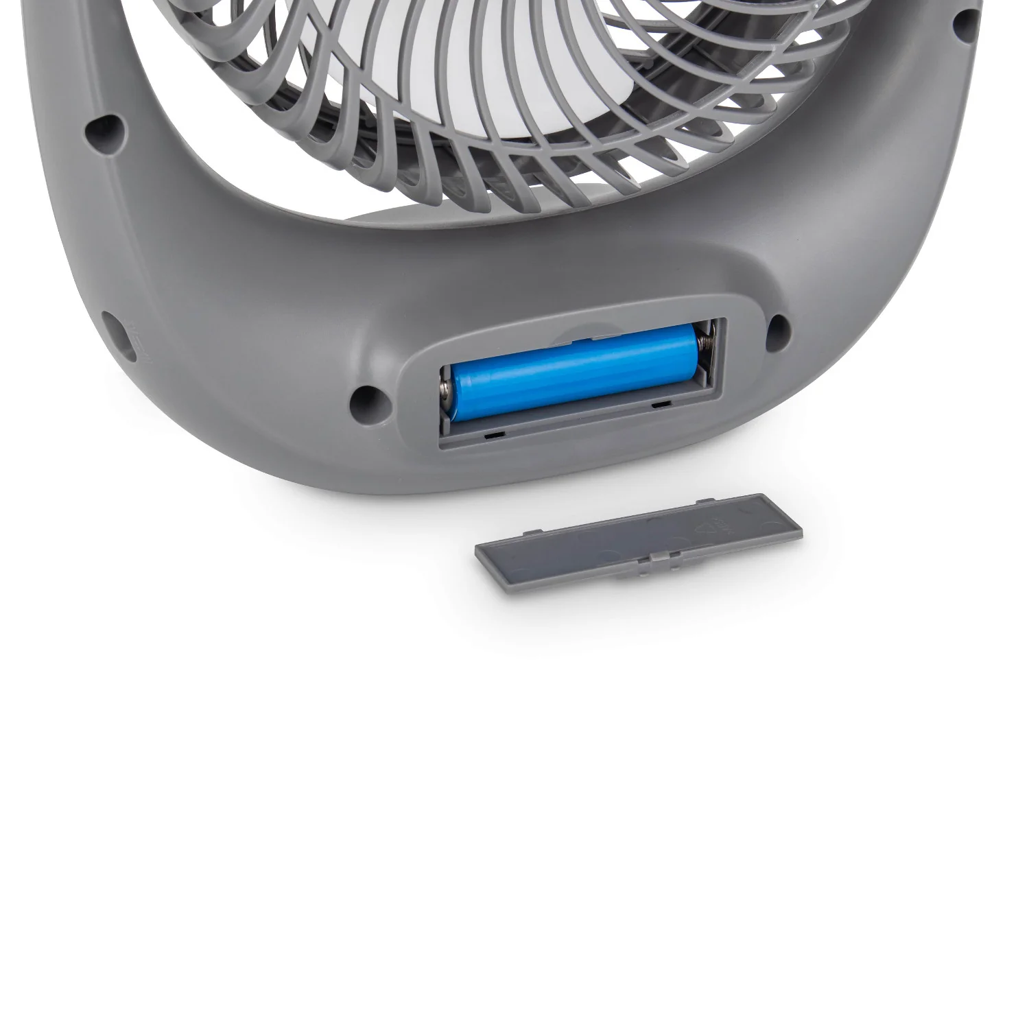 Ventilateur Blaupunkt, portable, rechargeable 1800 mAh, USB, 3 vitesses, gris, APF301 – Image 4